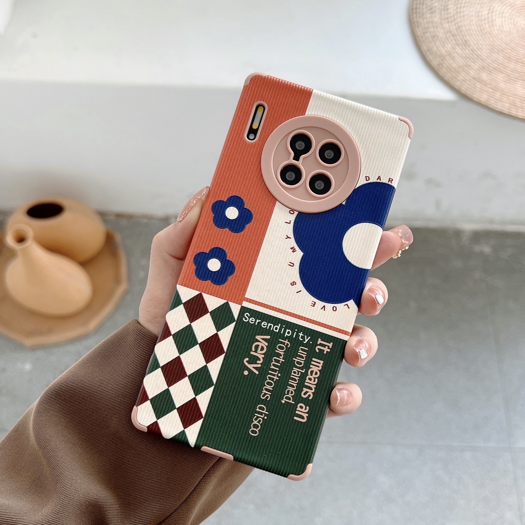 Soft Case Pelindung Motif Bunga Untuk Huawei Nova 8 8Pro Nova7 7Pro P50Pro P40 P30 Mate 30 40Pro