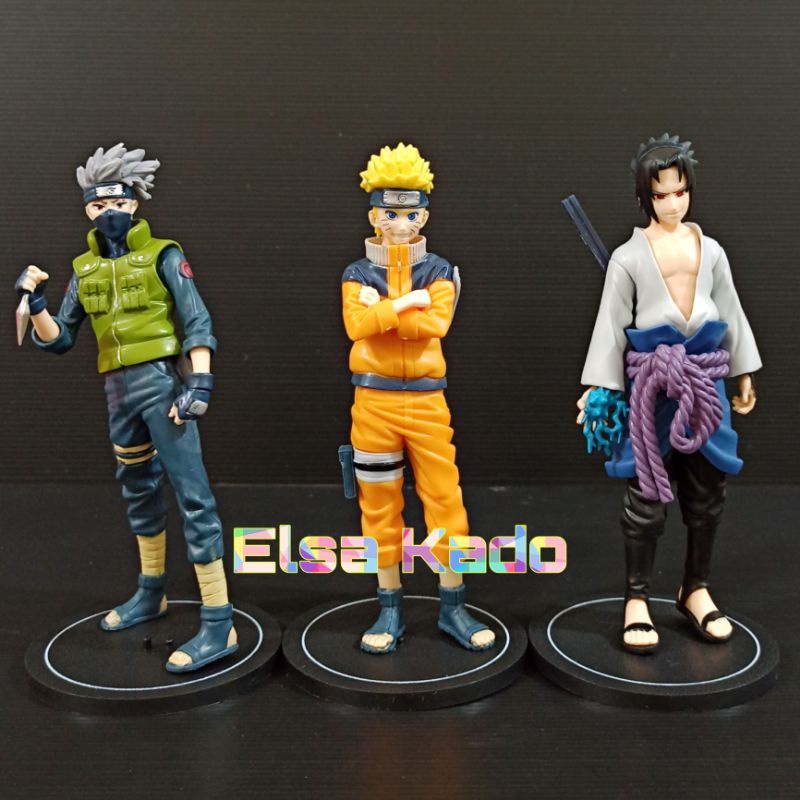 Mainan hobi pajangan action figure naruto sasuke itachi