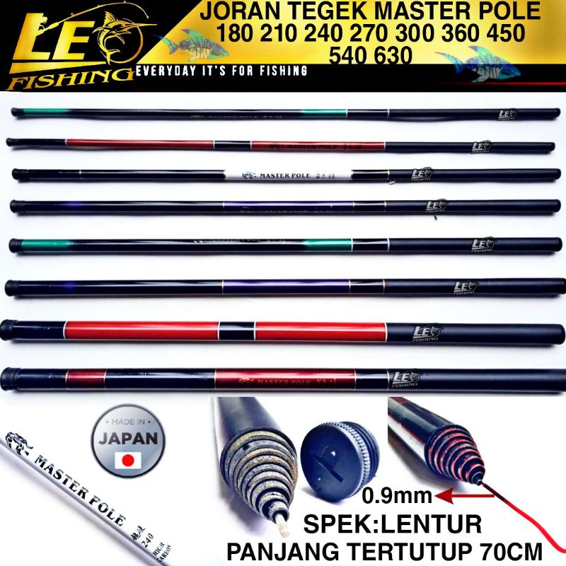 MASTER POLE JORAN TEGEK LENTUR PANJANG 180 210 240 270 300 360 WARNA HIJAU MERAH MARUN PUTIH DAN UNGU