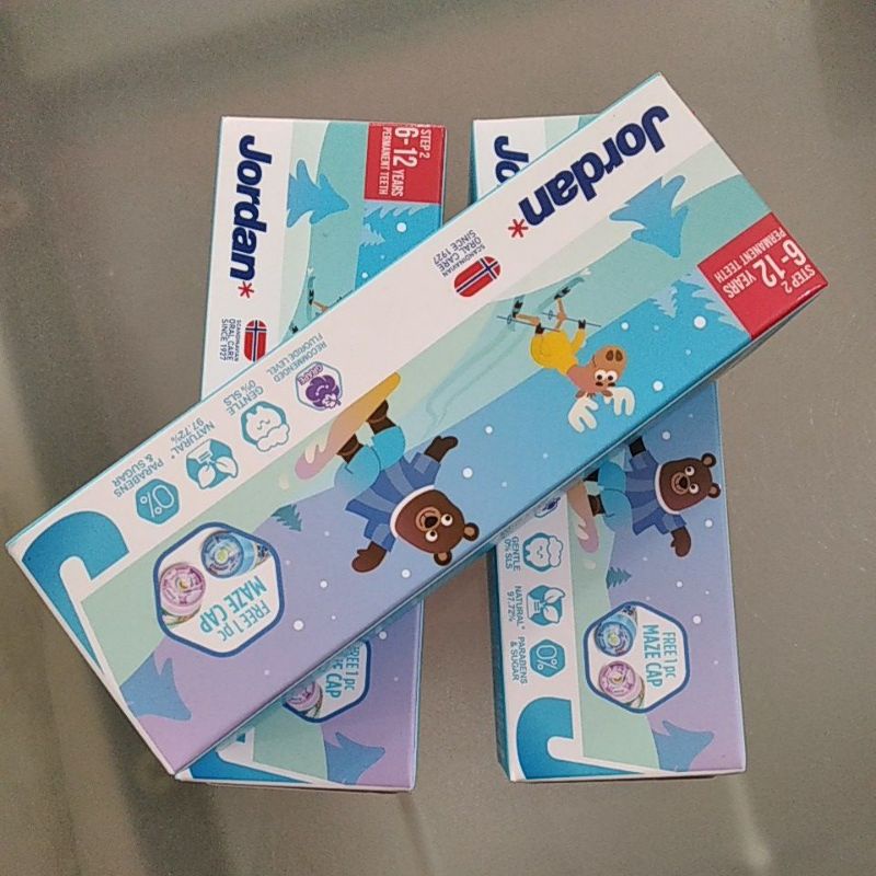 jordan toothpaste 6-12 tahun