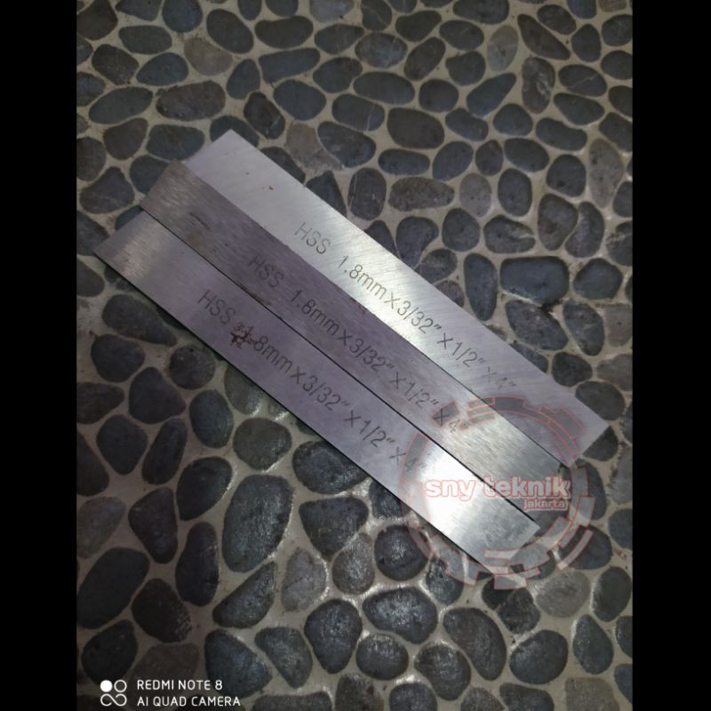 Original HSS Mata Pisau Pahat Bubut 3/32 X 1/2 x 4" Persegi Panjang