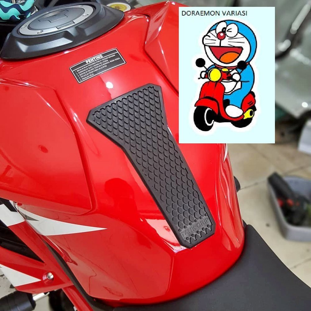 Tankpad tengah tankgrip cbr 250rr r15 v3 karet penahan tangki tengah