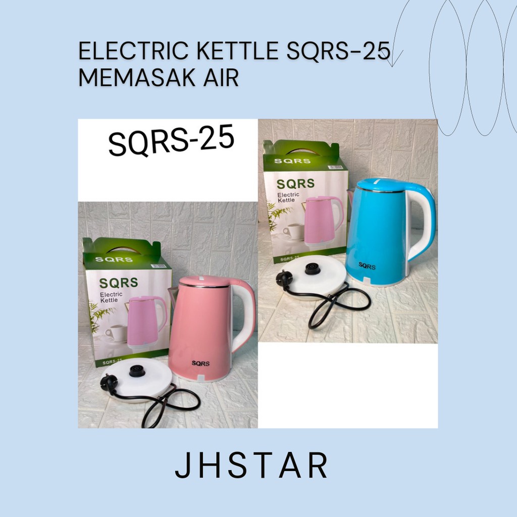 Teko Listrik Sqrs 25 2l Pemanas Air Tempat Air Minum Elektrik Shopee Indonesia