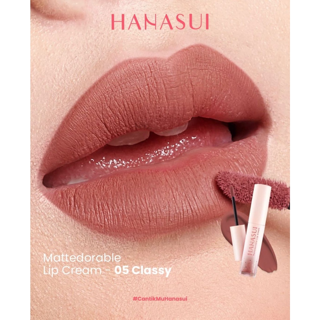 ✿ELYSABETHME✿ ⓗⓐⓝⓐⓢⓤⓘ HANASUI Lip cream Mattedorable BOBA ombre lips ala korea hasil natural lipstick cair