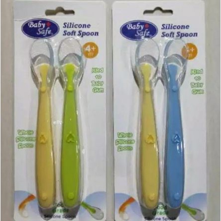 Sendok makan bayi Silikon / Baby Spoon Silicone babysafe / Sendok MPASI