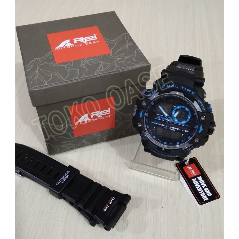 Jam Tangan A Rei Dual Time Dagger R14W1350