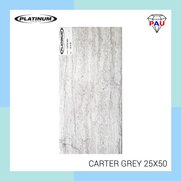 Keramik Dinding PLATINUM 25x50 CARTER - Grey