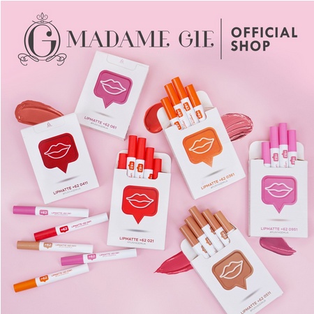 MADAME GIE Lip Matte +62 / Lipstick Lip Cream Madame Gie