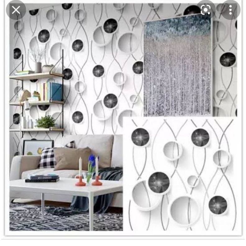 Wallsticker/wallpaper sticker/wallpaper/wallsticker murah/sticker 3D/wall sticker 3D/sticker dinding-3D new hitam