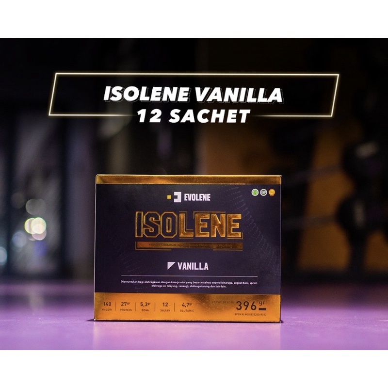 

ISOLENE 12 Sachet 396 gram Rasa Vanilla