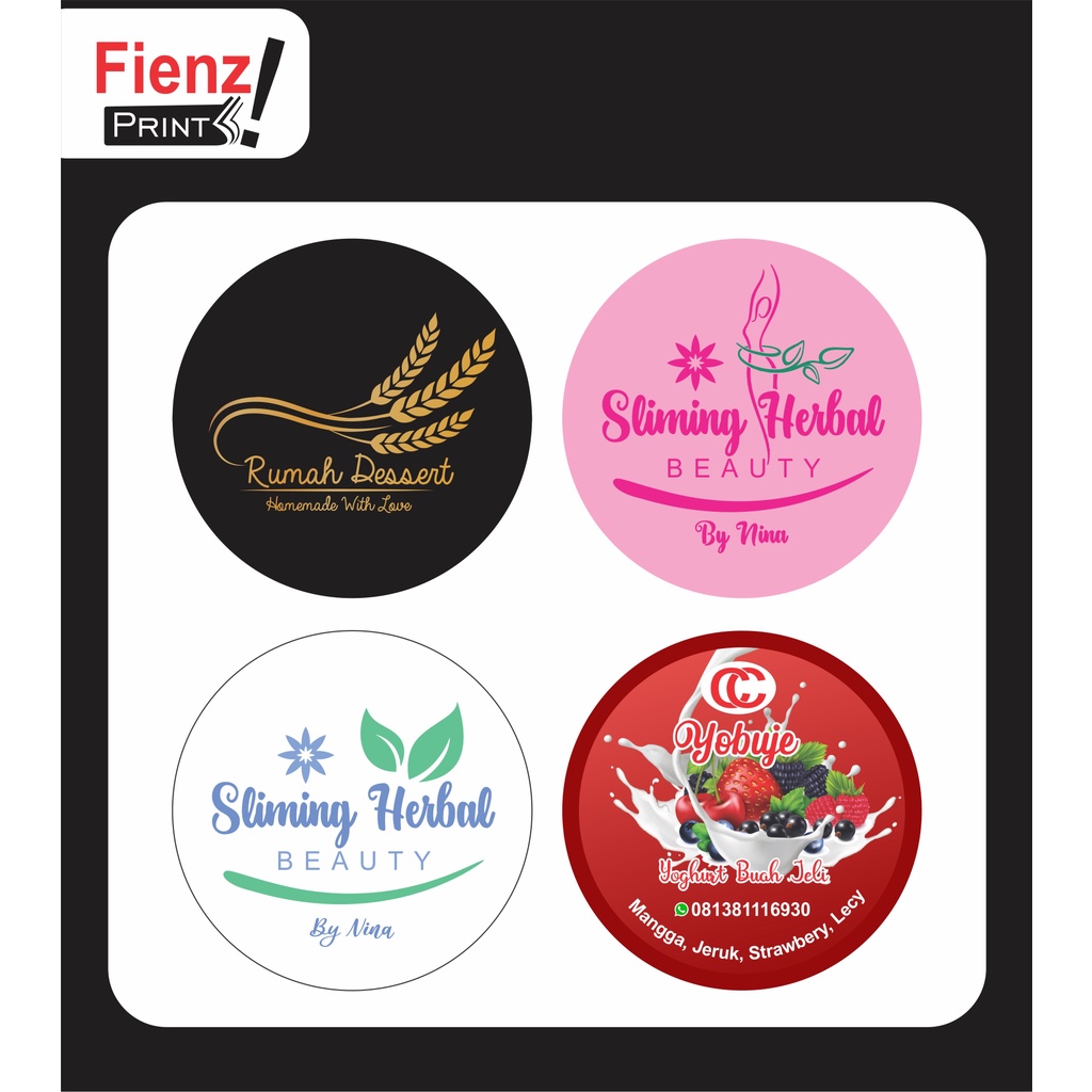 

STIKER BULAT UKURAN 30 CM