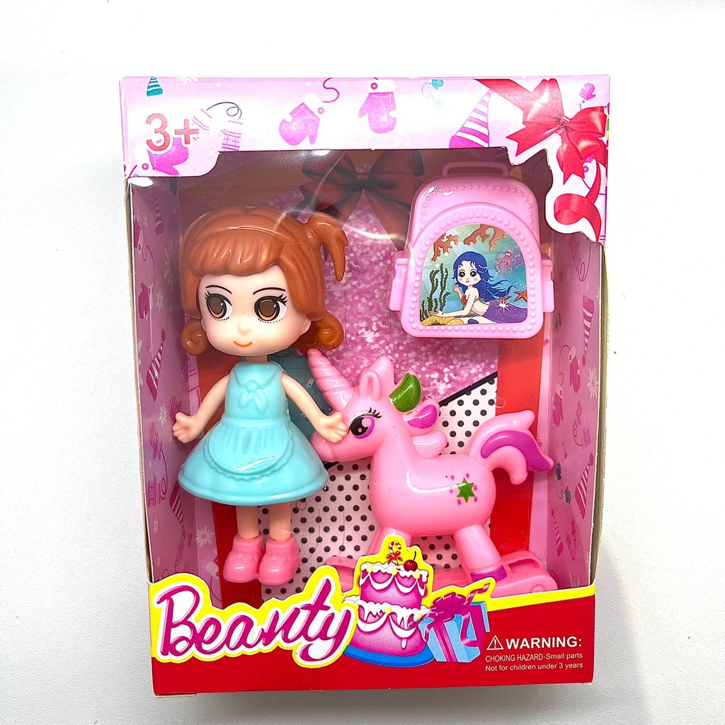 MAINAN ANAK PEREMPUAN MAINAN BONEKA FASHION MAINAN SET BEAUTY UNICORN