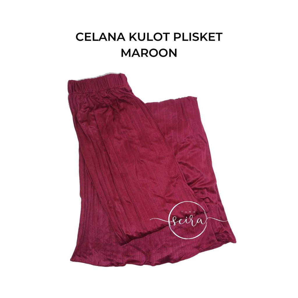 [BISA COD] Kulot ( Celana ) Plisket Premium