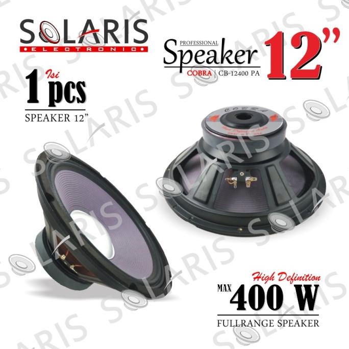 Best Seller Speaker Woofer 12 Inch Full Range 400 Watt Cobra Cb-12400 Pa