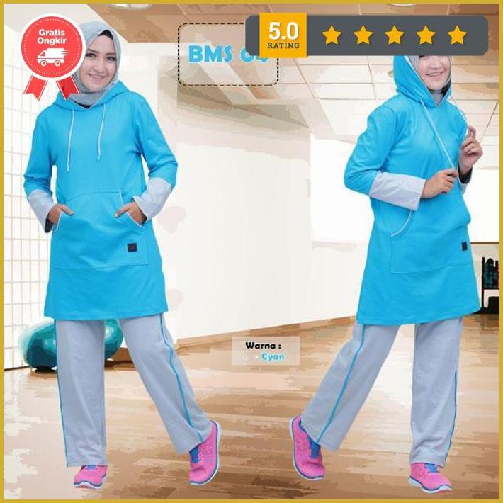 Baju Olahraga Muslim/Baju Senam Muslim/Stelan Olahraga Muslim/Believe Terlaris