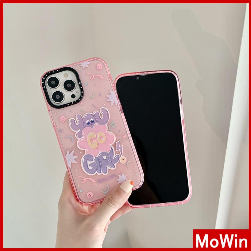 iPhone Case Silicone Soft Case Fluorescent Color Thickened Shockproof Protection Camera Pink Cute Cartoon Compatible For iPhone 11 iPhone 13 Pro Max iPhone 12 Pro Max iPhone 7 Plus