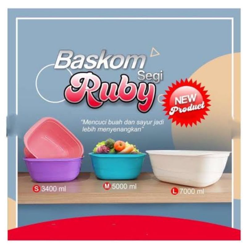 GBU Plast Baskom Segi Ruby BB-004 BB-006