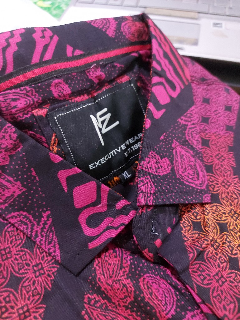 Kemeja Batik Pria Lengan Panjang Long Batik Gradasi Songket 4161 & 4163 Slimfit Murah Distro