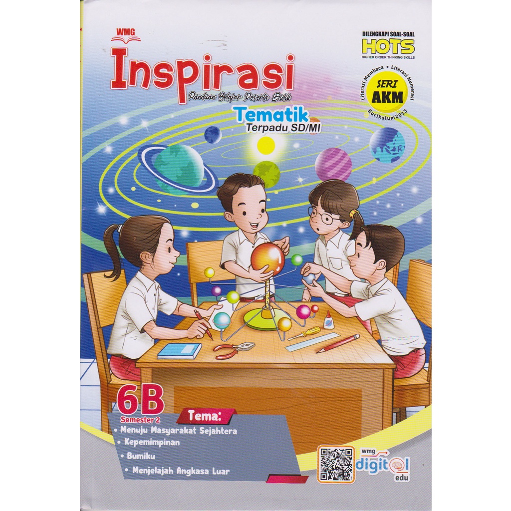 Inspirasi TEMATIK TERPADU UNTUK SD/MI KELAS 1,2,3,4,5, dan 6 Semester 1 dan 2 Dilengkapi soal-soal HOTS-KELAS 6 Semester 2