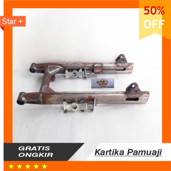 TERLARIS  swing arm C70 grand prima model pipa oval set dengan setelan rantai