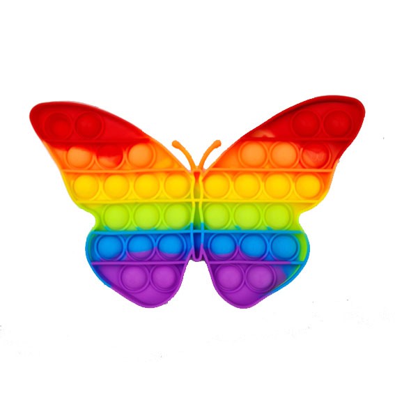 ( HOT ITEM ) FIDGET PUSH POP IT MAINAN ANAK PENGHILANG STRESS TIKTOK-POP IT - BUTTERFLY