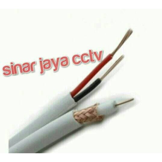 KABEL CCTV COXIAL RG 59/6+POWER KHUSUS CCTV 60M(SIAP PAKE)