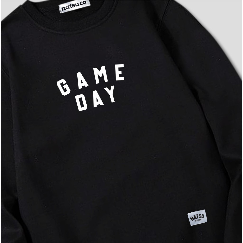 Crewneck Sweater Simple Unisex Natsu co. - Game Day NATSU x PANDAWA HOODIE