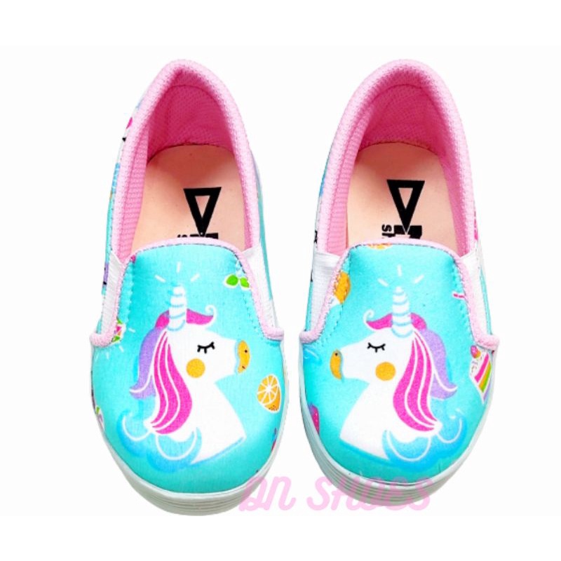 Sepatu anak perempuan motif unicorn tosca cute