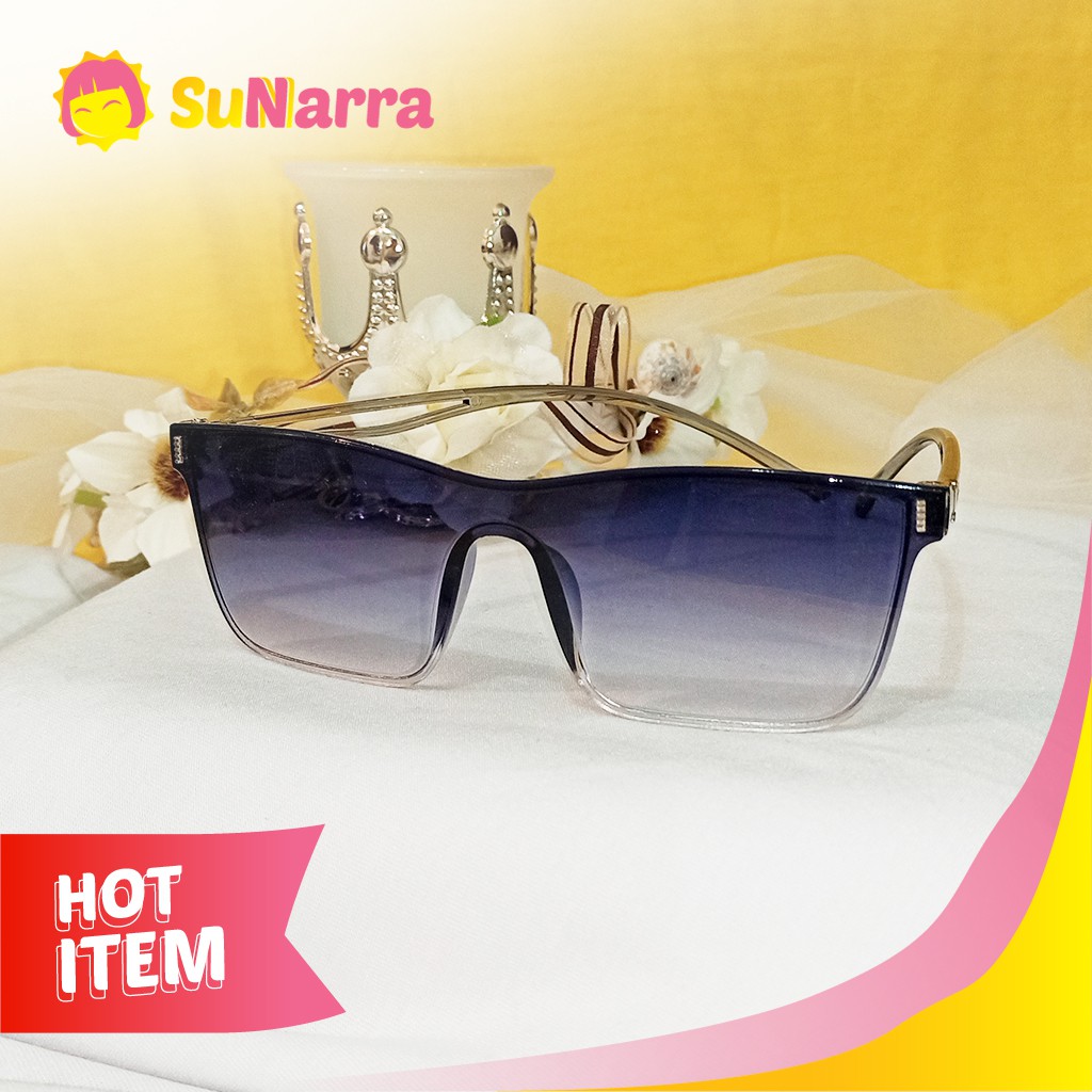 Kacamata Fashion Anti UV Small Shield Pria Wanita GAcc #25