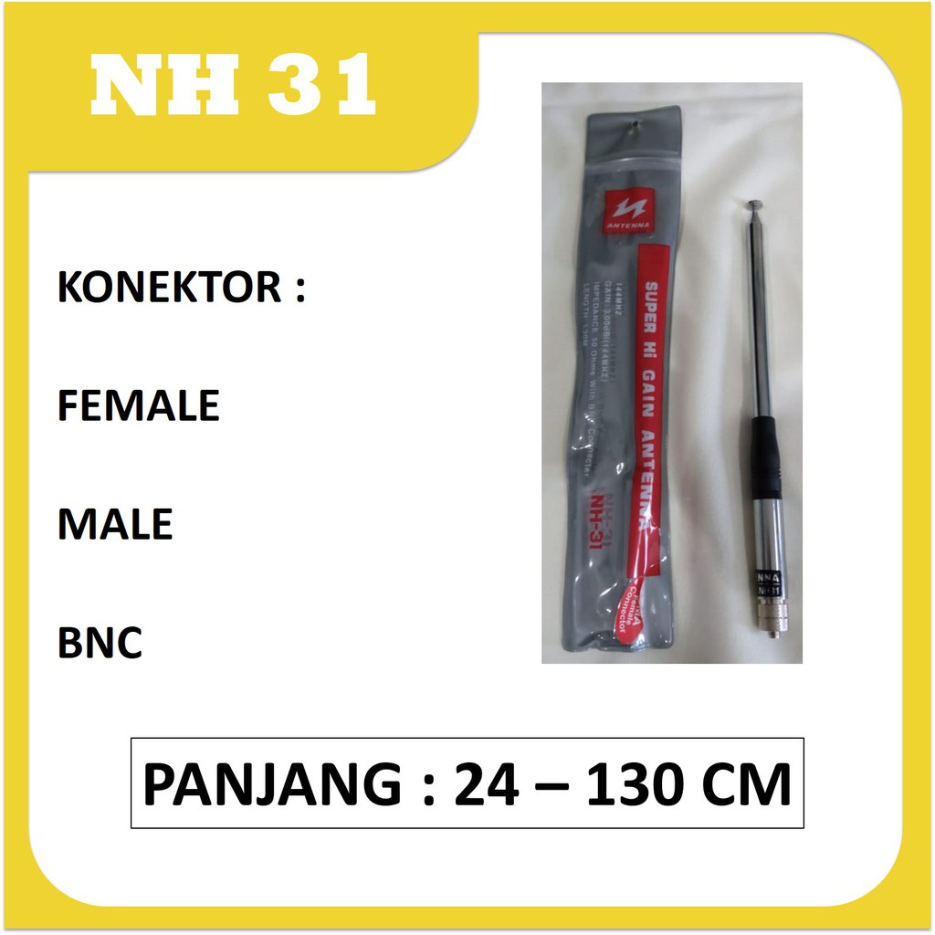 Antena NAGOYA NH 31, ht super stik hi gain murah terbaik superstik tarik terbaik Baofeng Stick nh31