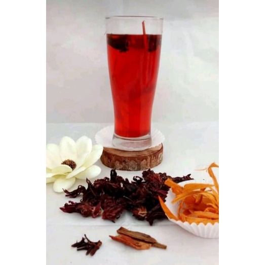 

Wedang Rosella/Teh Rosella Komplit Gula Batu Jahe Isi 10 pcs