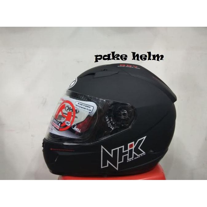 Helm Nhk Gp 1000 Solid Hitam Doff Gp1000 Full Face
