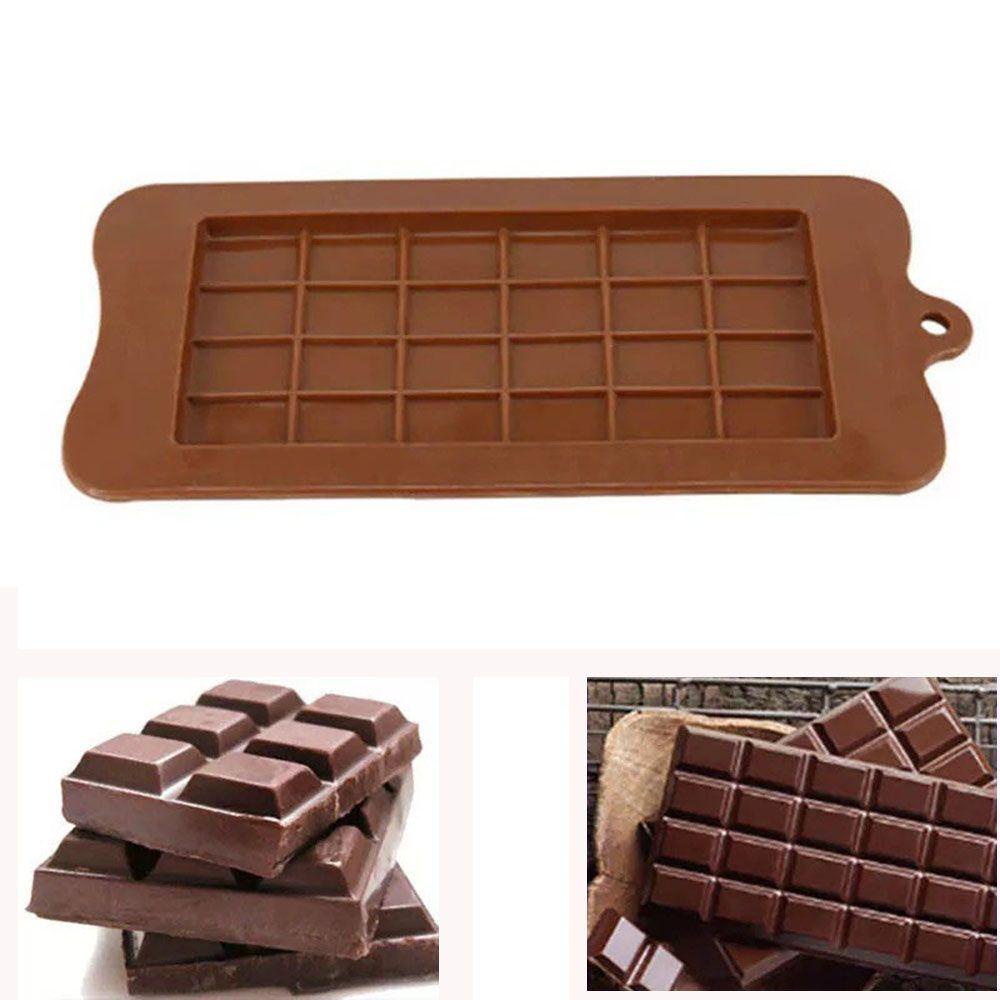 [Elegan] Alat Baking Silikon Persegi Cetakan Coklat Pastry Candy Maker Sugar Bar Blok Ice Tray