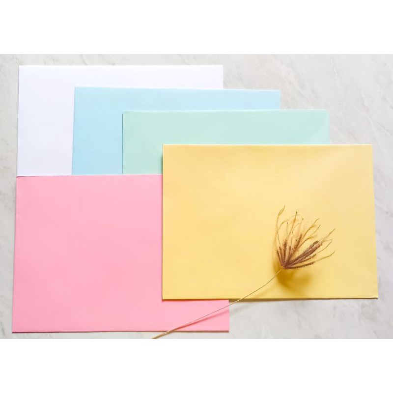 

envelope A6 A5 pastel color edition amplop warna lembut