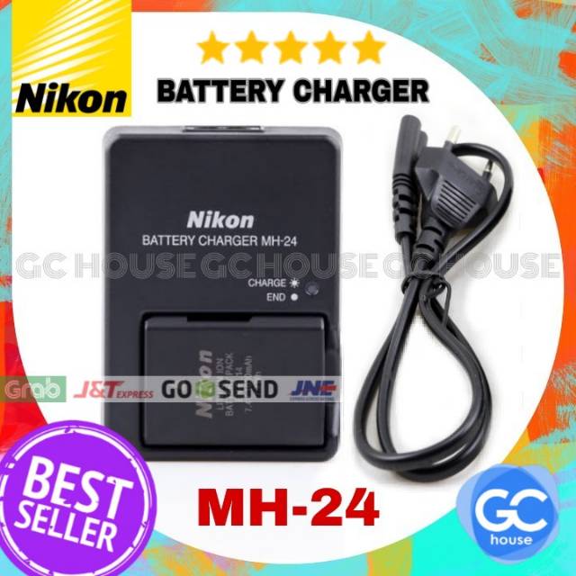 Battery Charger Nikon MH-24 MH24 EN-EL14 14a D3100 D3200 D5100 D5200