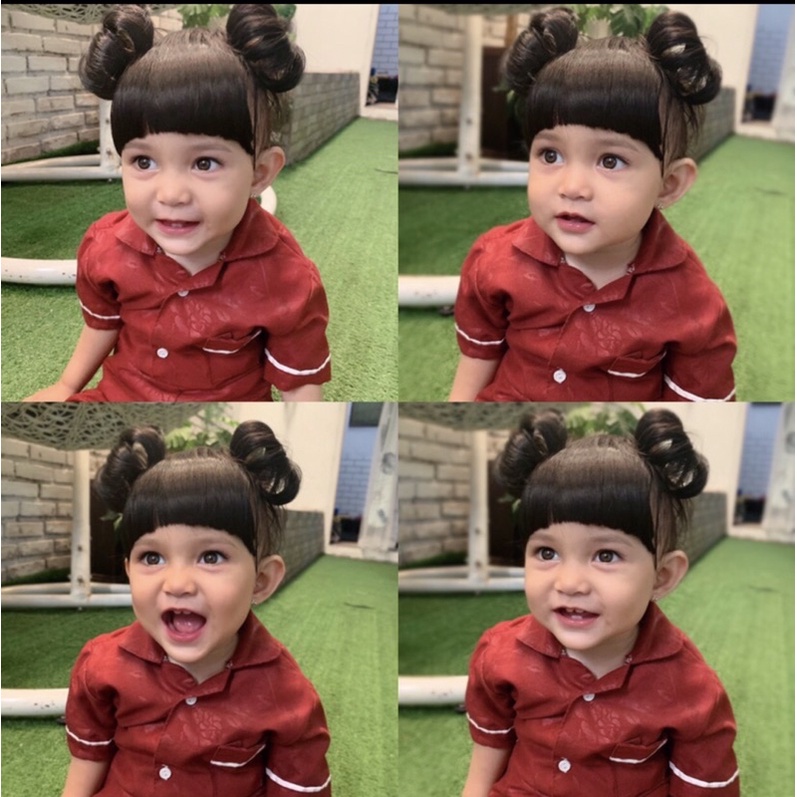 Children Baby Hair Bands Wig Head Buckle Hair Ornament Bandana bayi wig Cute Styling Hair Extension