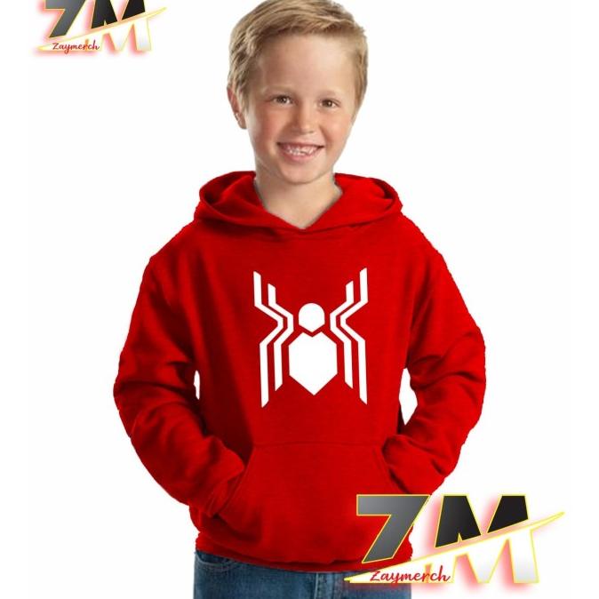 Jaket Hoodie Anak Spiderman Far From Home Film Super Hero