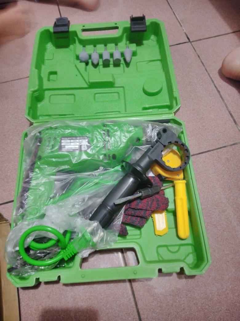 Promo... Paket Mesin Bor Ryu Rid 13-1 Reb Impact Drill Ryu Rid 13-1 Reb Set