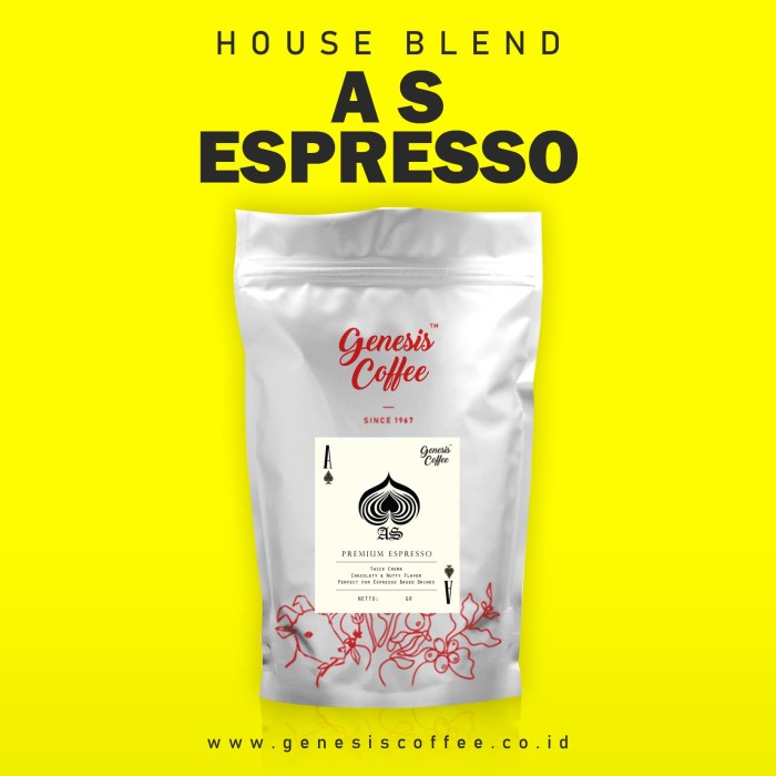 

(BISA COD) GENESIS ESPRESSO SERIES / AS ESPRESSO BLEND / PREMIUM ESPRESSO BLEND - Giling Tubruk, KRAFT+VALVE