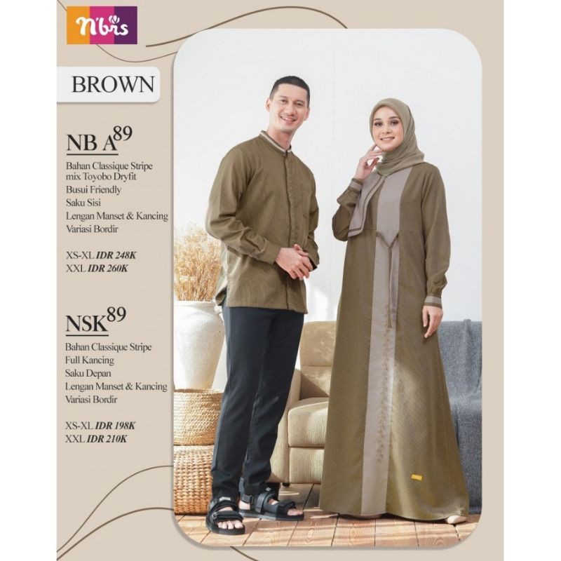 NIBRAS COUPLE SUAMI ISTRI TERBARU 2021 BAJU MUSLIM KELUARGA