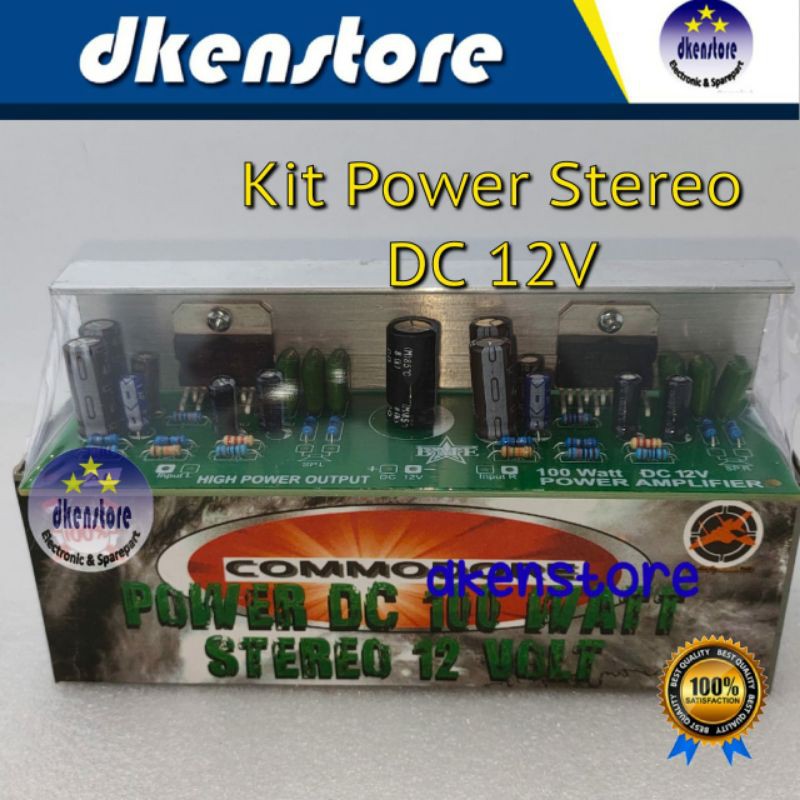 Kit Power DC 12V stereo 100Watt TDA2005 12 Volt