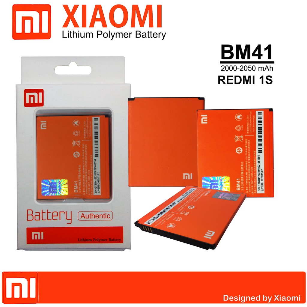 BATERAI XIAOMI REDMI 1 BATERAI XIAOMI BM41 BATTERY XIAOMI  REDMI 1S BATTERY XIAOMI  BM41 ORIGINAL