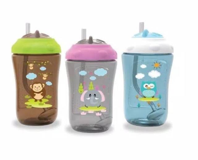 BABYSAFE Sipper Cup with Weighted Straw 300ml Botol Minum Sedotan Anak Baby Safe FS405