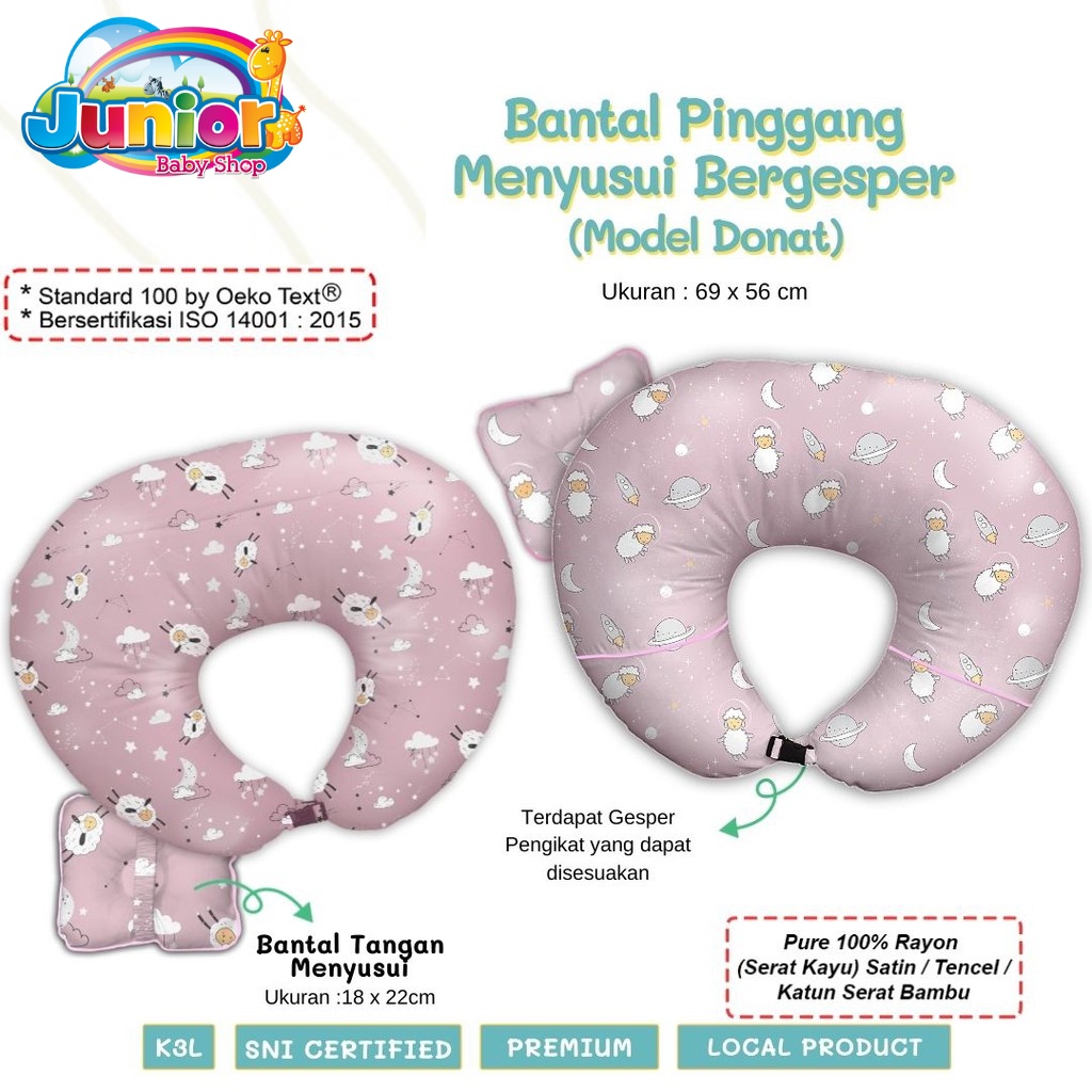 Belabebo Bantal Pinggang Meny Model Donat Gesper