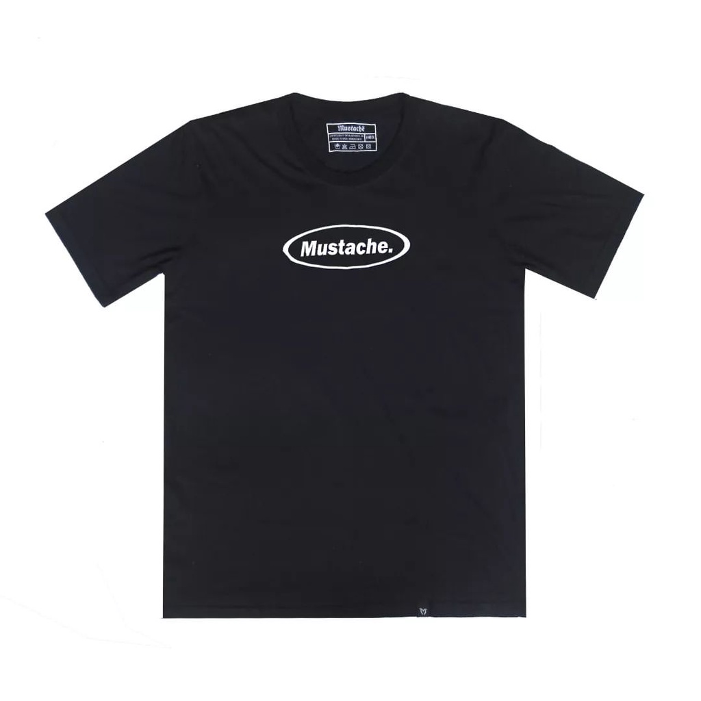 MUSTACHE T-SHIRT BLACK TS7 / KAOS