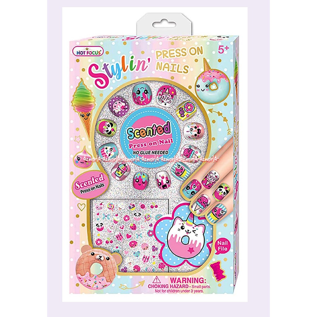 

Hot Focus Dazzle Nails Spiral Hair Tie Bracelet Mainan Kutek Hias Kuku Stiker Hotfocus Nail