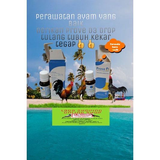 vitamin ayam burung nafsu makan prove d3 drop obat anjing kucing cegah lumpuh tulang tubuh kuat kekar