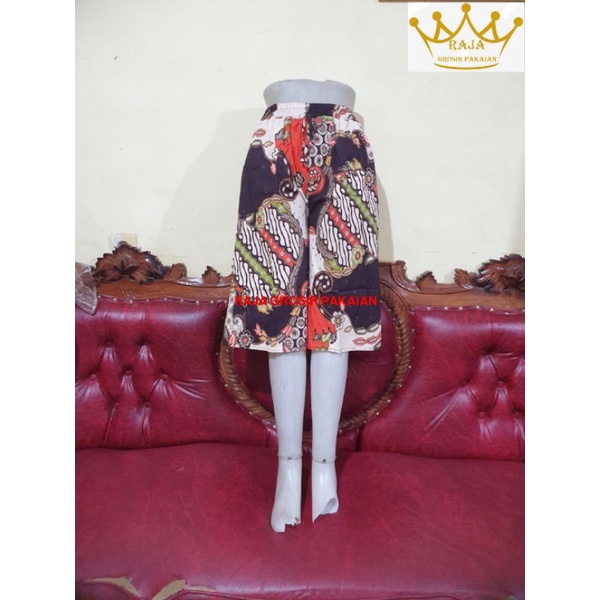 Celana Kulot Batik Dan Bunga / Pendek 7/8 Dewasa Fit to L s/d XL Bahan Katun Stretch