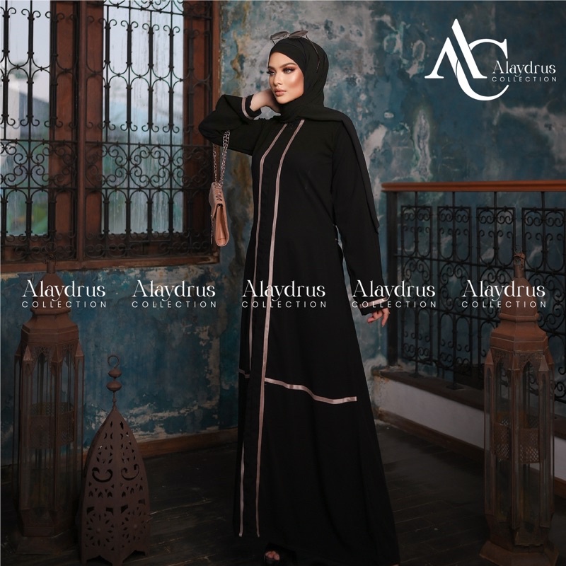 New Abaya Gamis Maxi Dress Arab Saudi Bordir Zephy Turki Umroh Dubai Turkey India Wanita Hitamjo 408