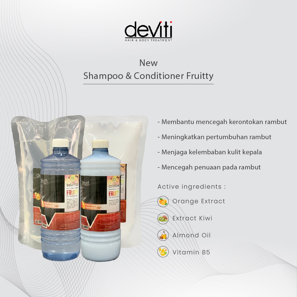 Deviti Hair Conditioner Fruitty Melembutkan Rambut - Jerigen 5L